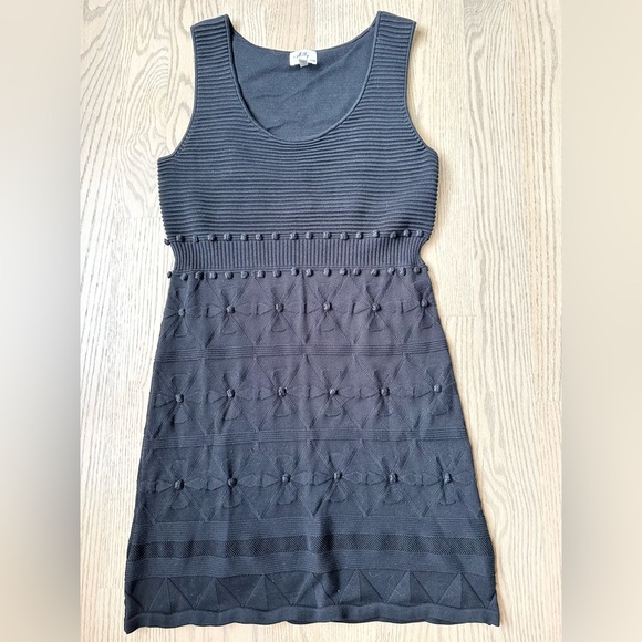 Pointelle Textured Knit Jacket Black - MILLY